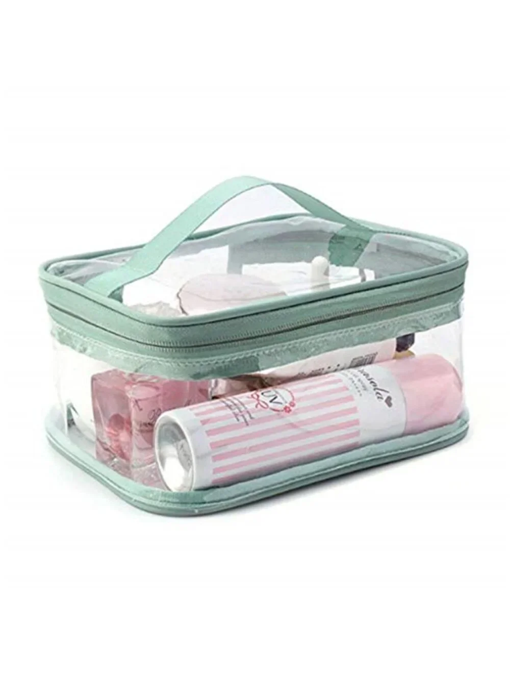 Makeup Bag Zipper Waterproof Portable Travel Storage Pouch 2 Pcs